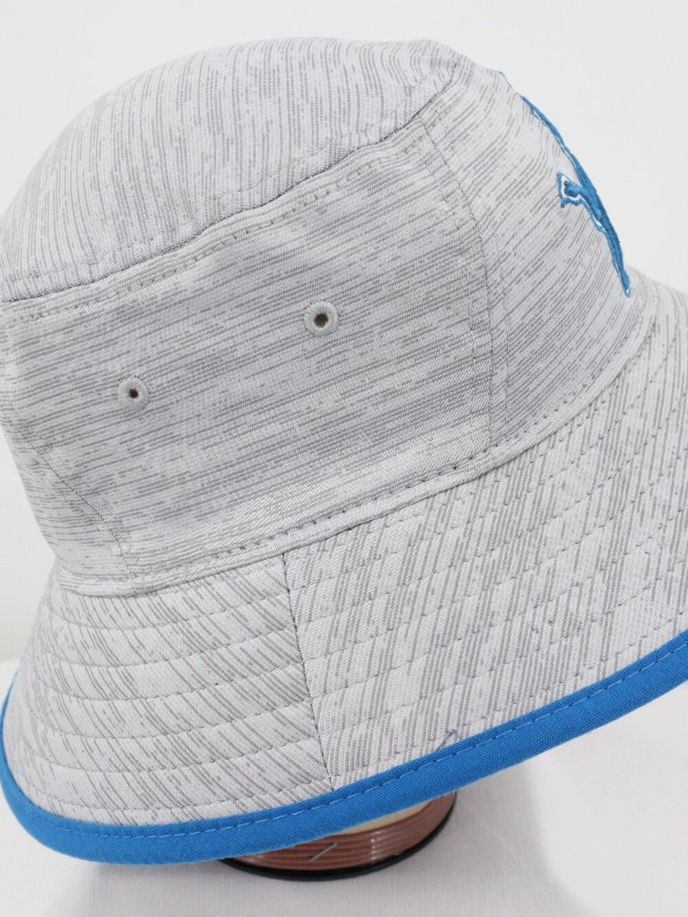 Detroit Lions New Era Digi Tech Heather Bucket Hat Honolulu Blue NFL NWOT - Picture 5 of 8